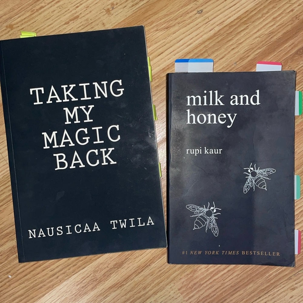 Lot of 2 poetry books. Milk & honey - Nausicaa Twila
